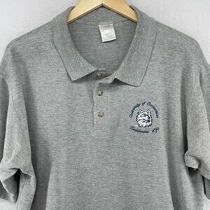 UCONN Shirt Mens L RESIDENTIAL LIFE Golf Polo Huskies University Starrs CT Gray
